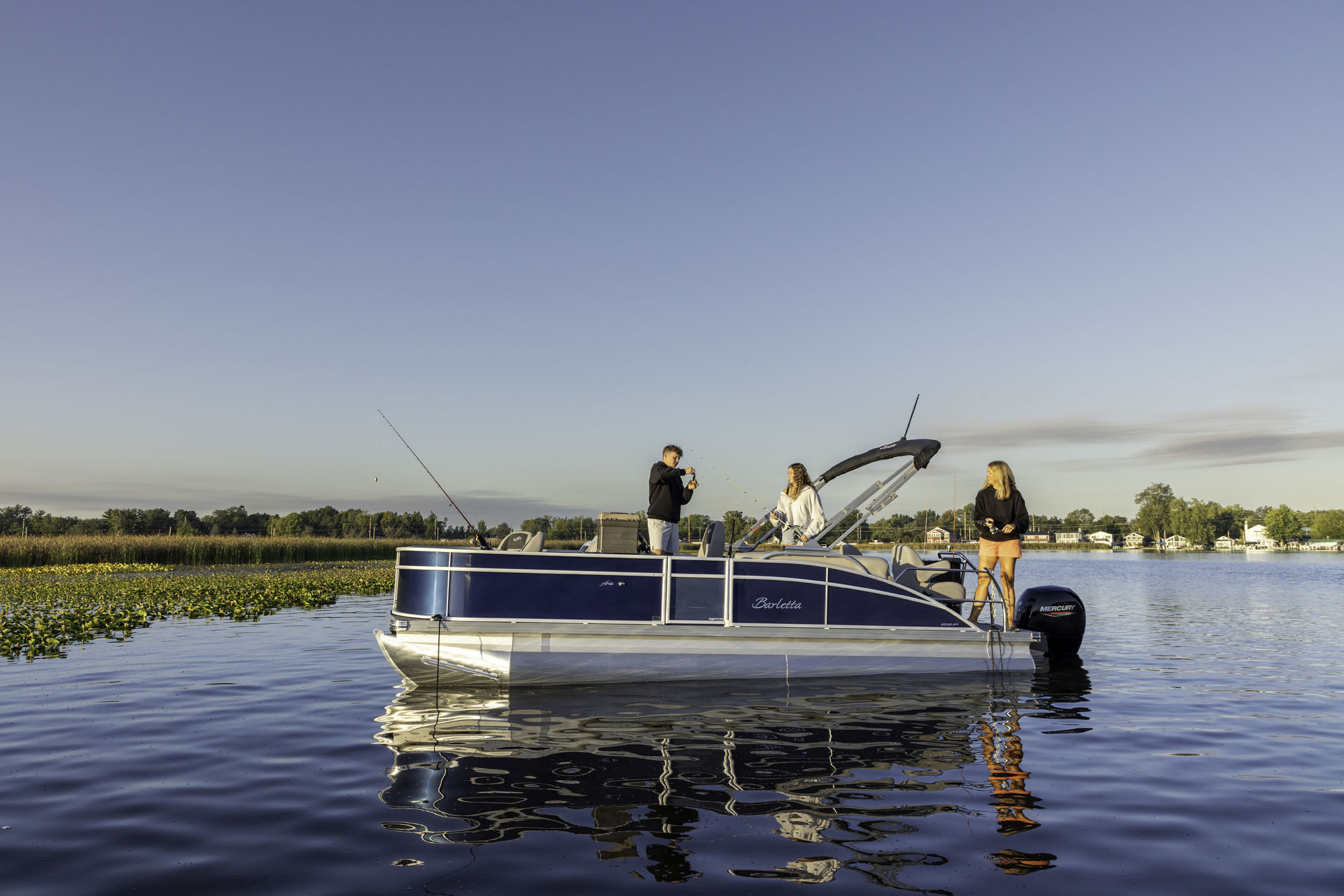 Aria 4-Point Fish Floorplans & Specs | Barletta Pontoon Boats