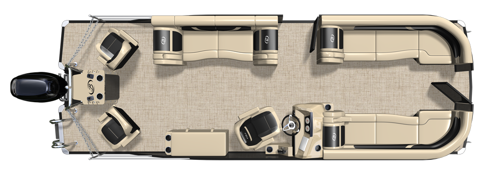 Cabrio Pontoon Boat Floorplans
